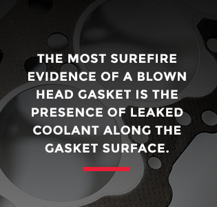 evidence of a Blown Head Gasket