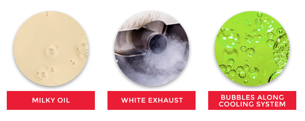 visual signs of a Blown Head Gasket